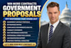 write government contract proposals, rfi rfq rfp response