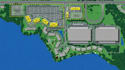 redesign landscape site master plan, city, plot map,  street layout, parking lot