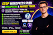 fix wordpress spam, google recaptcha, protect contact form7, gravity forms, ddos