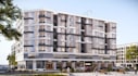 design mixed use building, commercial building exterior, architecture rendering