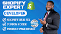 create a custom landing page, shopify liquid template