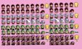 create pixel art animation 8bit 16bit, character lofi looping game sprite sheets