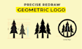recreate your logo with precise geometric construction