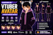 create stylized anime 3d vtuber avatar vrchat character model for streaming