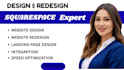 design a professional squarespace website with SEO optimization