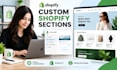 create custom shopify sections and customize any shopify theme