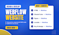 develop webflow website, webflow landing page design, webflow expert