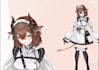 do live2d vtuber model,, anime style, live2d rigging, avatar