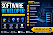 develop custom python, java, cpp, sql projects, bots, and fullstack application