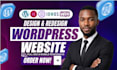 design redesign a stunning wordpress website on ionos with seo responsive design