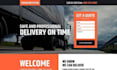 create logistics, cargo, trucking, dispatch, courier and moving company website