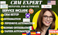 setup, automate and integrate your pipedrive, hubspot or kommo CRM