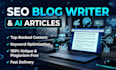 write SEO blog posts and ai articles that rank on google