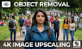 provide professional 4k image upscaling and object removal