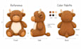 create plush reference sheet plushie design sheet for sewing