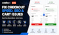 fix webflow duda checkout error speed bug mobile SEO and cart issues