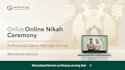 do professional online nikah ceremony service worldwide