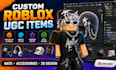 create custom roblox ugc items and 3d accessories