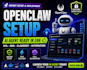 setup openclaw ai agent, clawdbot automation, and n8n workflows on vps or PC
