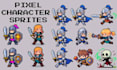 create pixel art animation pixel sprite sheet and  character animation for game