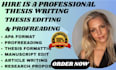 proofread, edit, and format your bachelor, master, or phd thesis