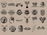 make custom vintage motorcycle tattoo logo
