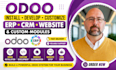 install and customize odoo epr, CRM website and custom modules