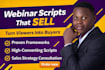 write a high converting webinar script that sells your product or course