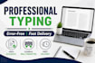 do fast and accurate data entry, typing and copy typing