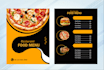 design a modern restaurant menu and food menu