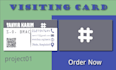 design simple, modern, professional visiting, business cards