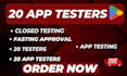 12 testers 20 testers closed testing app testing 12 app testers 20 app testers