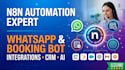 setup n8n whatsapp chatbot webhook api crm automation booking routing