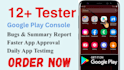 provide 20 real testers for 14 days app beta testing android and ios