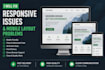 fix responsive issues and mobile layout problems for your website