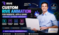 3d interactive website spline rive lottie animation threejs animation gsap svg
