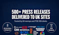 uk press release writing distribution on UK sites