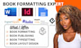your book formatter and typesetter for amazon KDP, ebook, paperback, print