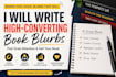 write a compelling amazon book blurb that boosts click and sales