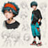 draw anime character design sheet
