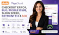 duda pagecloud checkout error bug mobile issue slow speed payment fix seo