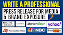 write a professional press release for media and brand exposure