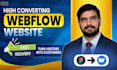 convert figma to webflow website with animations and cms