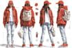 do fashion clothing design technical mockup