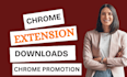 chrome extension promotion services, driving real user