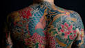 make a traditional japanese irezumi tattoo