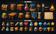 create stylized 2d and 3d game assets and props
