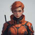 design futuristic sci fi character illustration