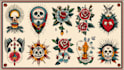 design a custom traditional old school tattoo