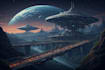 draw sci fi illustration and sci fi sci fi illustration